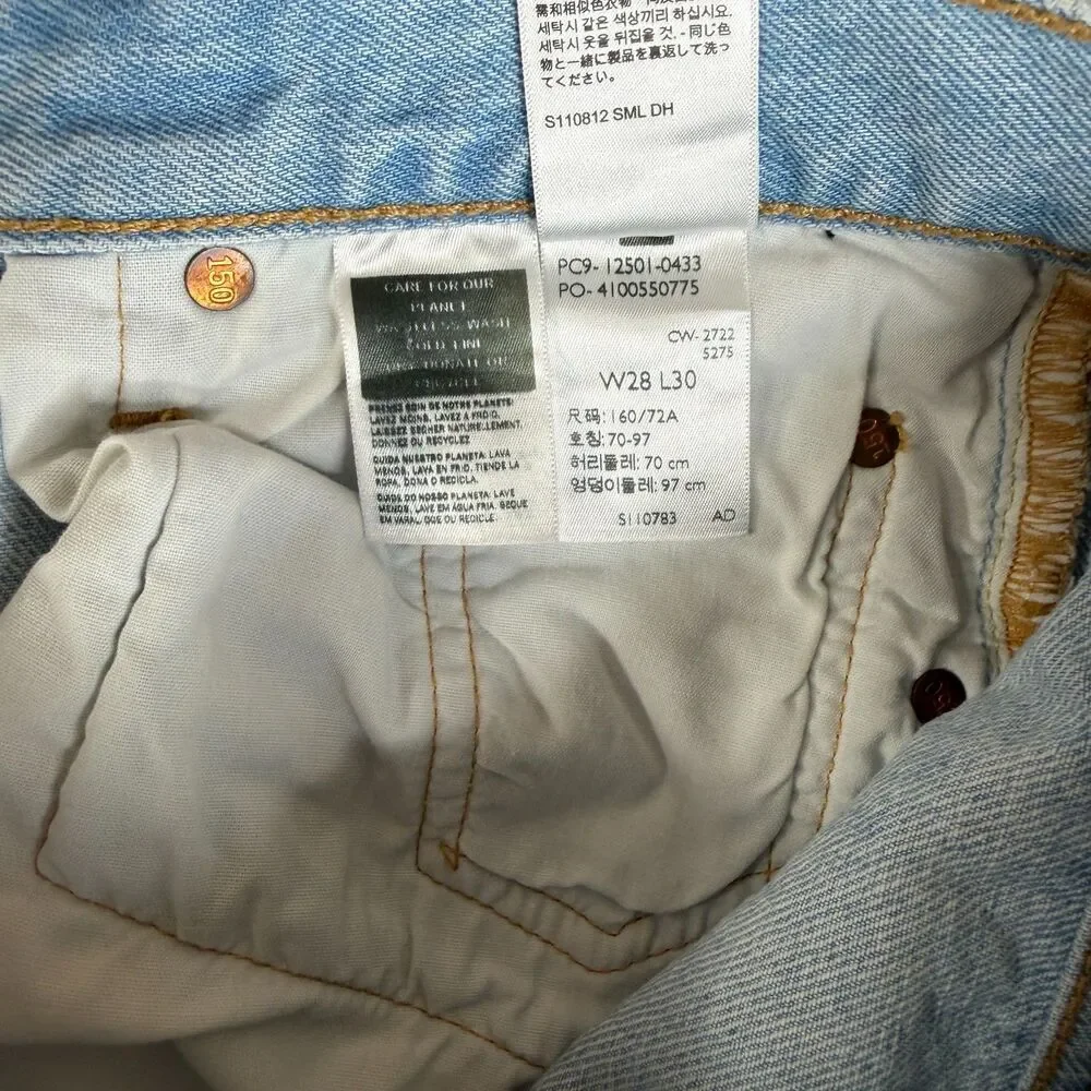 LEVI'S  501 150th Anniversary Jeans Mens 28x30 Premium Denim Floral Streetwear